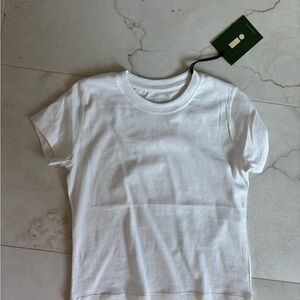 Daily Drills White Baby Tee